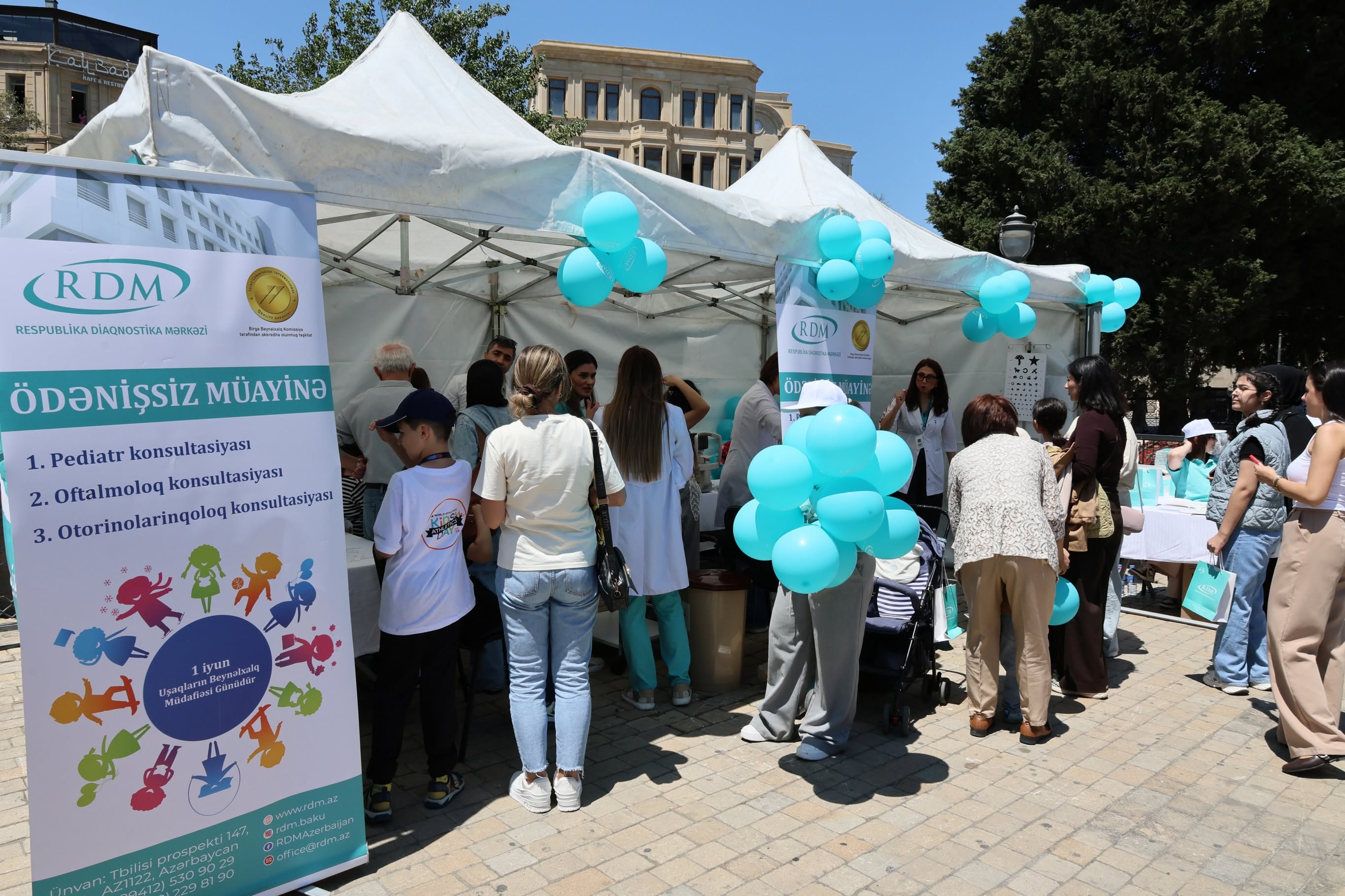 “Nağıllar Aləmi İçərişəhər” festivalında uşaqlar üçün ödənişsiz tibbi müayinə təşkil olunub