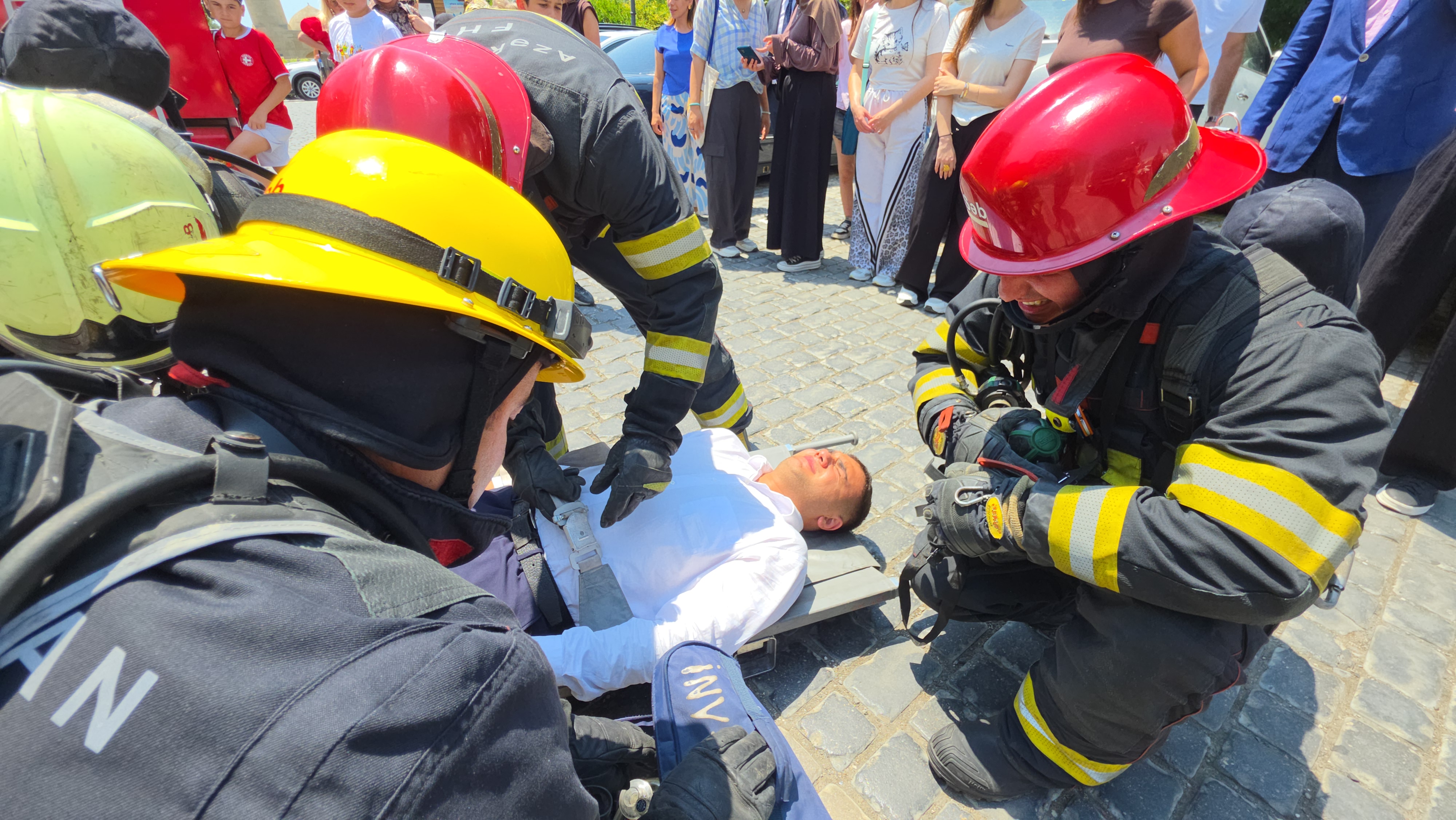 The Ministry of Emergency Situations, jointly with the Icherisheher State Historical and Architectural Reserve Administration, conducted a training exercise.