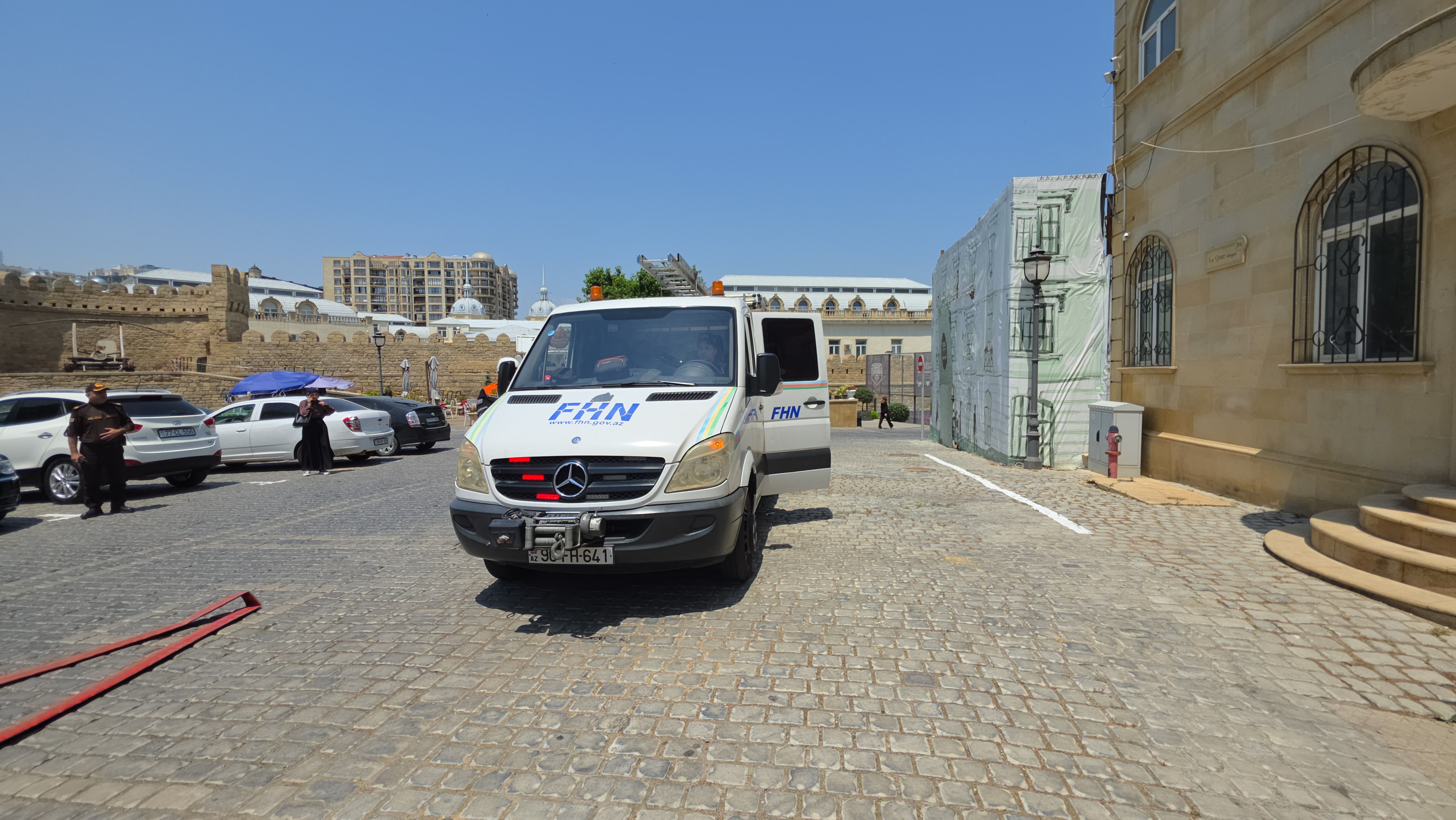 The Ministry of Emergency Situations, jointly with the Icherisheher State Historical and Architectural Reserve Administration, conducted a training exercise.
