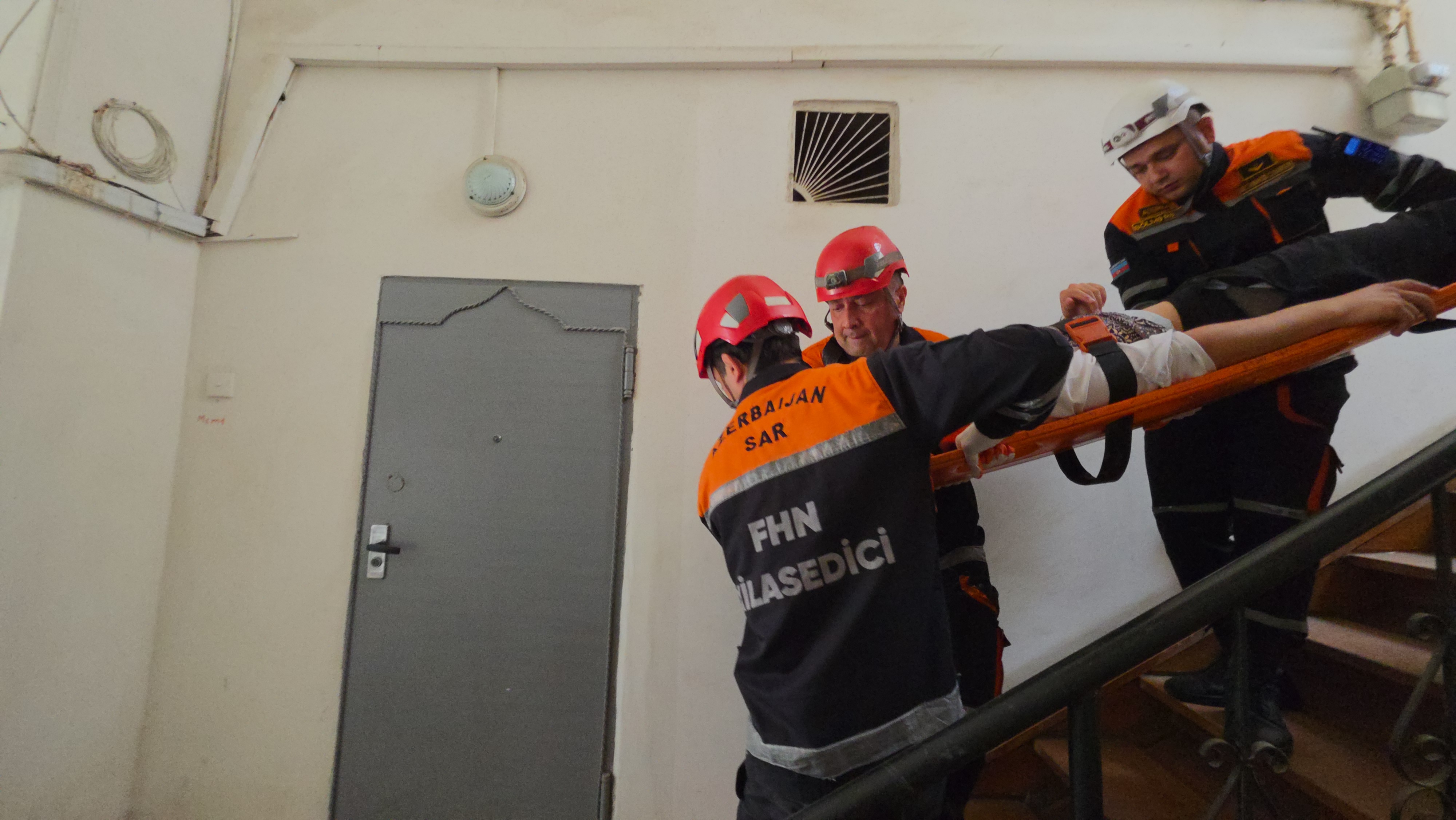 The Ministry of Emergency Situations, jointly with the Icherisheher State Historical and Architectural Reserve Administration, conducted a training exercise.