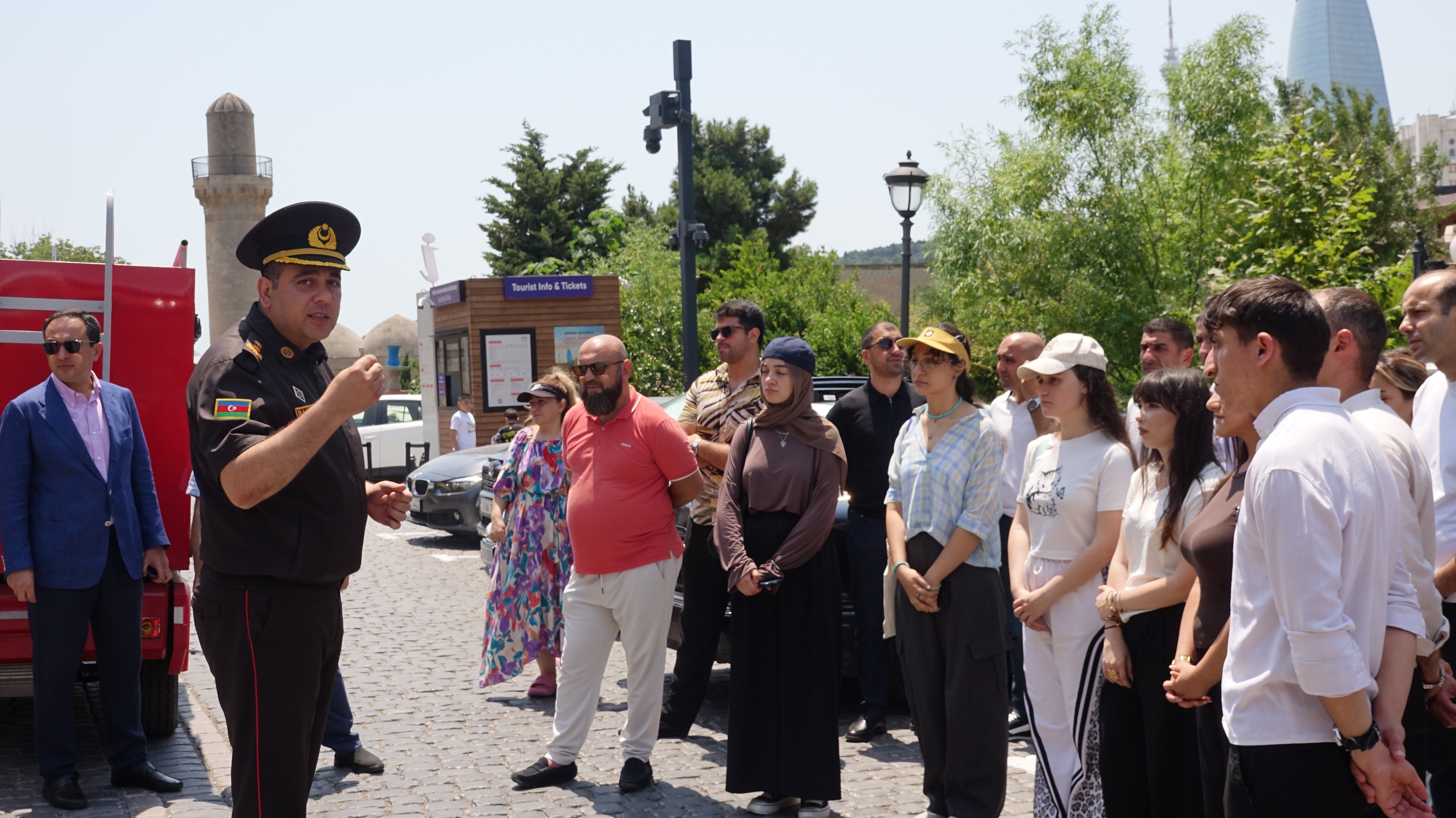 The Ministry of Emergency Situations, jointly with the Icherisheher State Historical and Architectural Reserve Administration, conducted a training exercise.