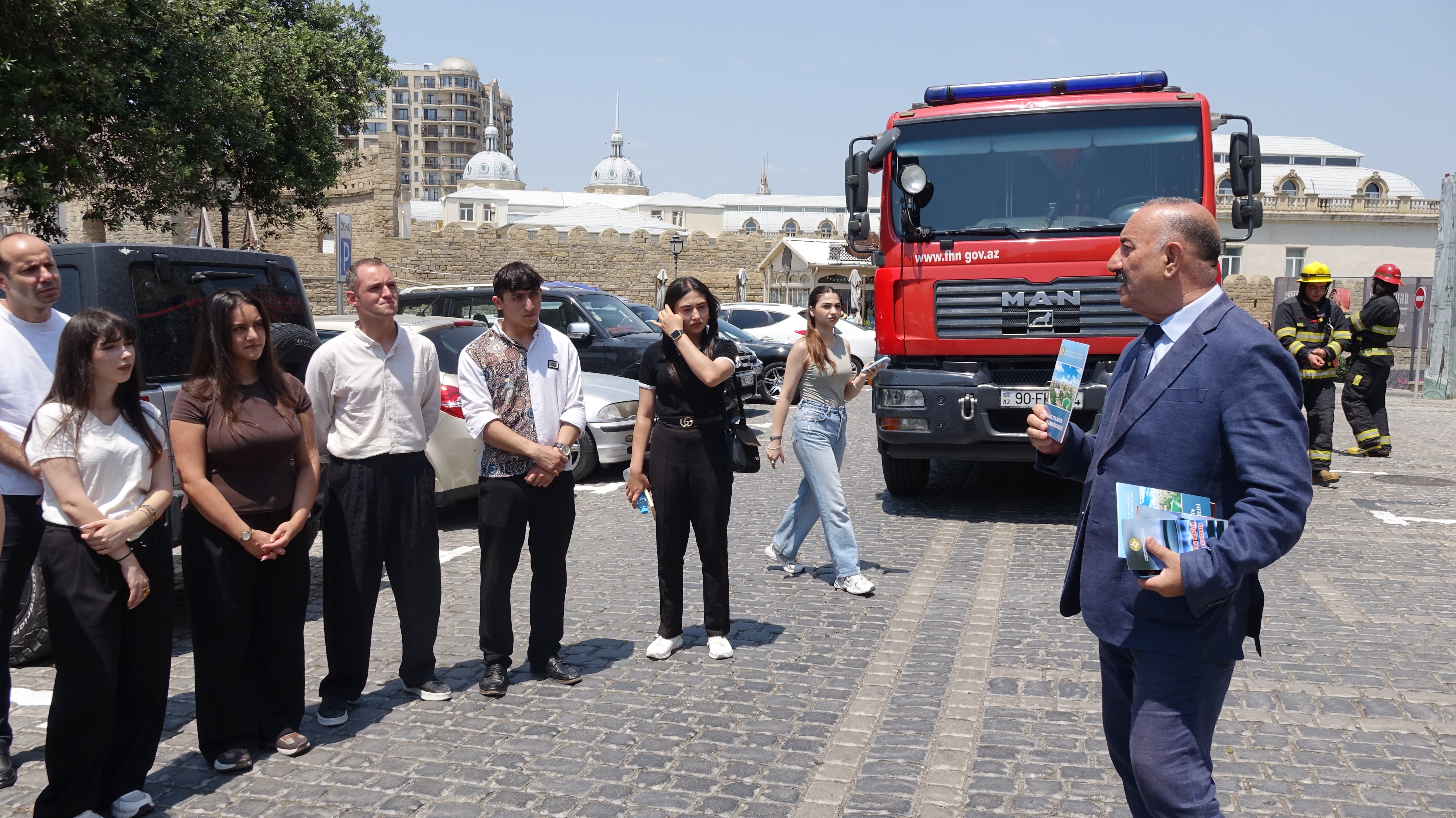 The Ministry of Emergency Situations, jointly with the Icherisheher State Historical and Architectural Reserve Administration, conducted a training exercise.