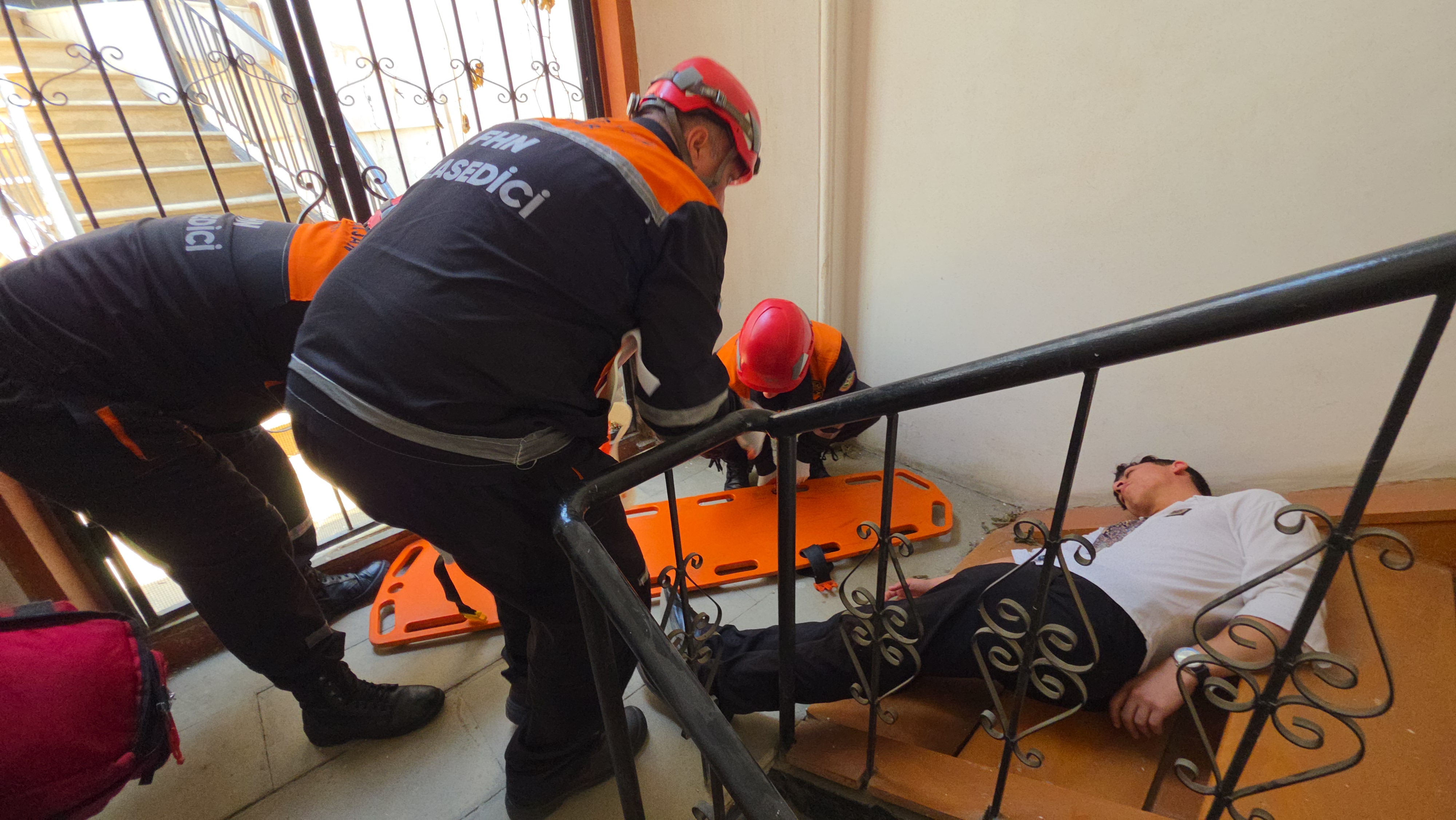 The Ministry of Emergency Situations, jointly with the Icherisheher State Historical and Architectural Reserve Administration, conducted a training exercise.