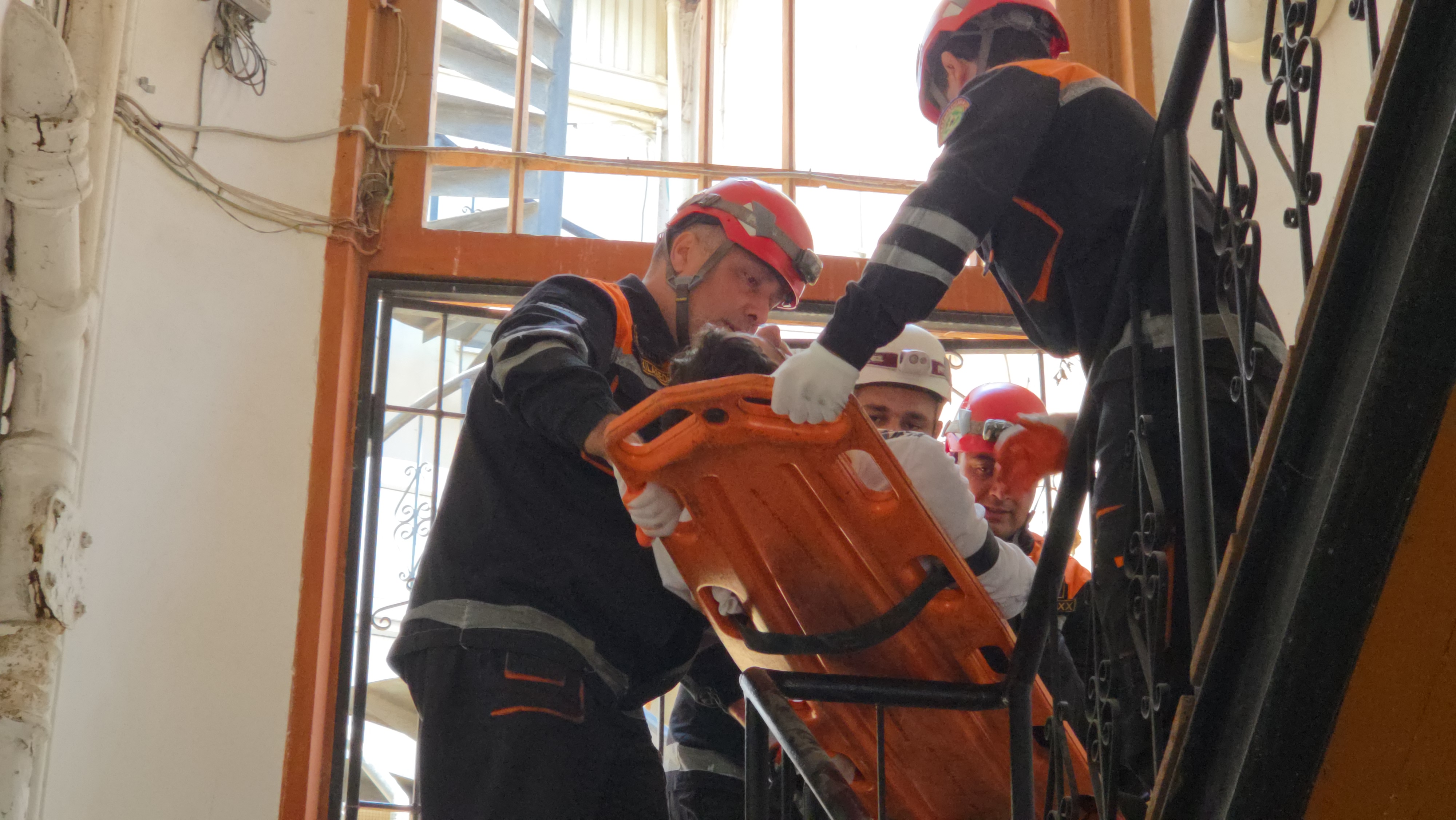 The Ministry of Emergency Situations, jointly with the Icherisheher State Historical and Architectural Reserve Administration, conducted a training exercise.