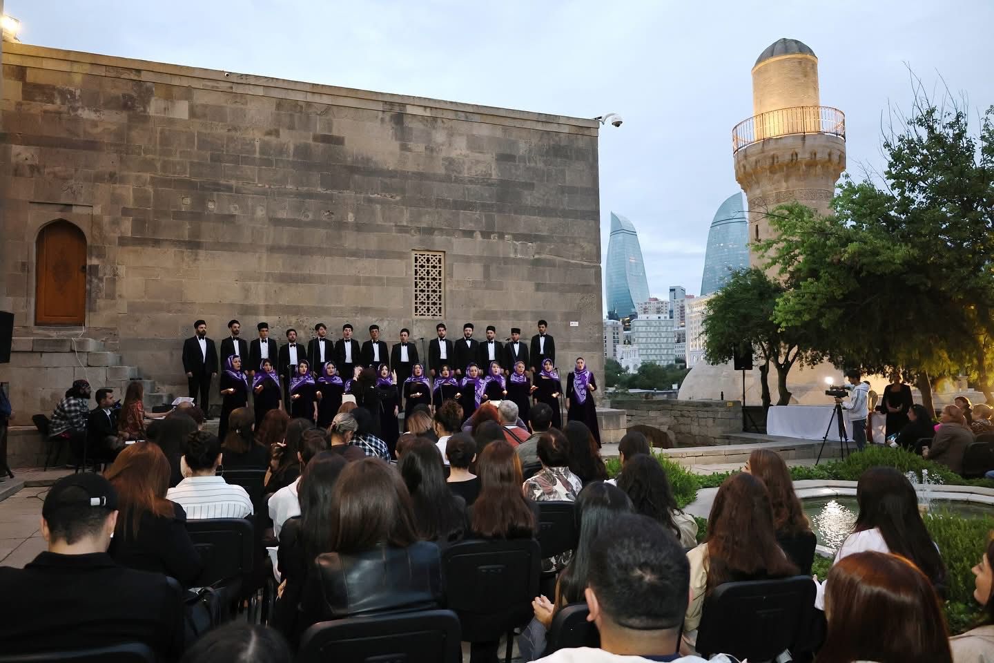 The 140th Anniversary of Uzeyir Hajibeyli and National Music Day Turned into a Music Celebration in Icherisheher